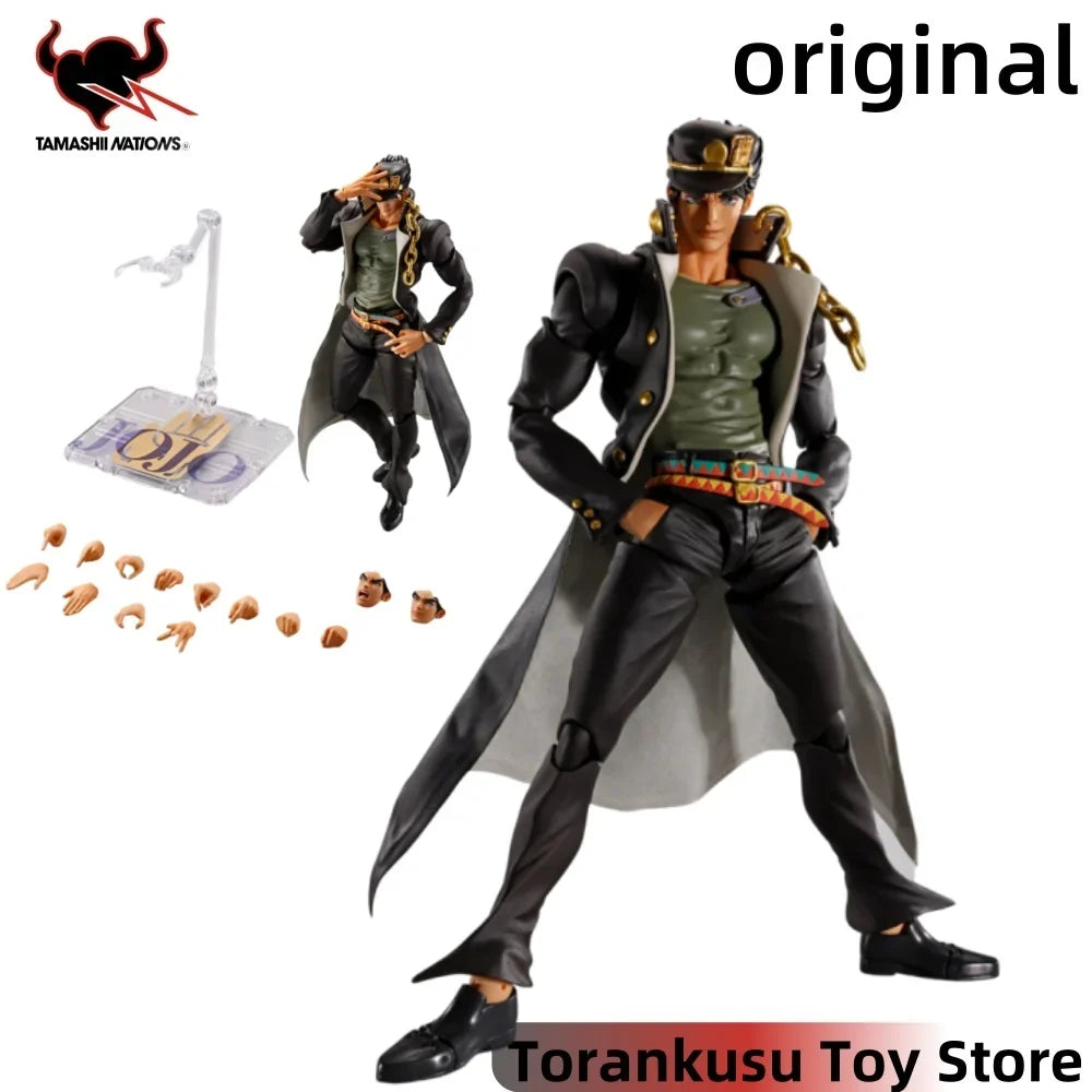 JoJo's Bizarre Adventure Anime Kujo Jotaro S.H.Figuarts Action Figures Model Figurine Original Figuarts Decoration Toys