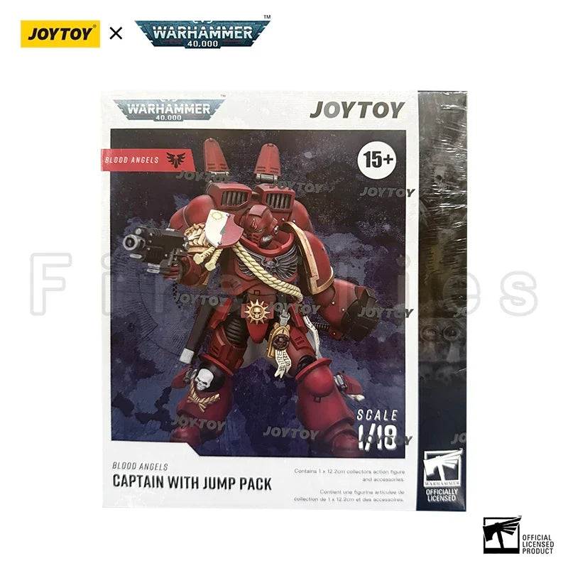 1/18 JOYTOY Action Figure 40K Blood Angels Captain With Jump Pack Re-issue Version Anime Model Toy