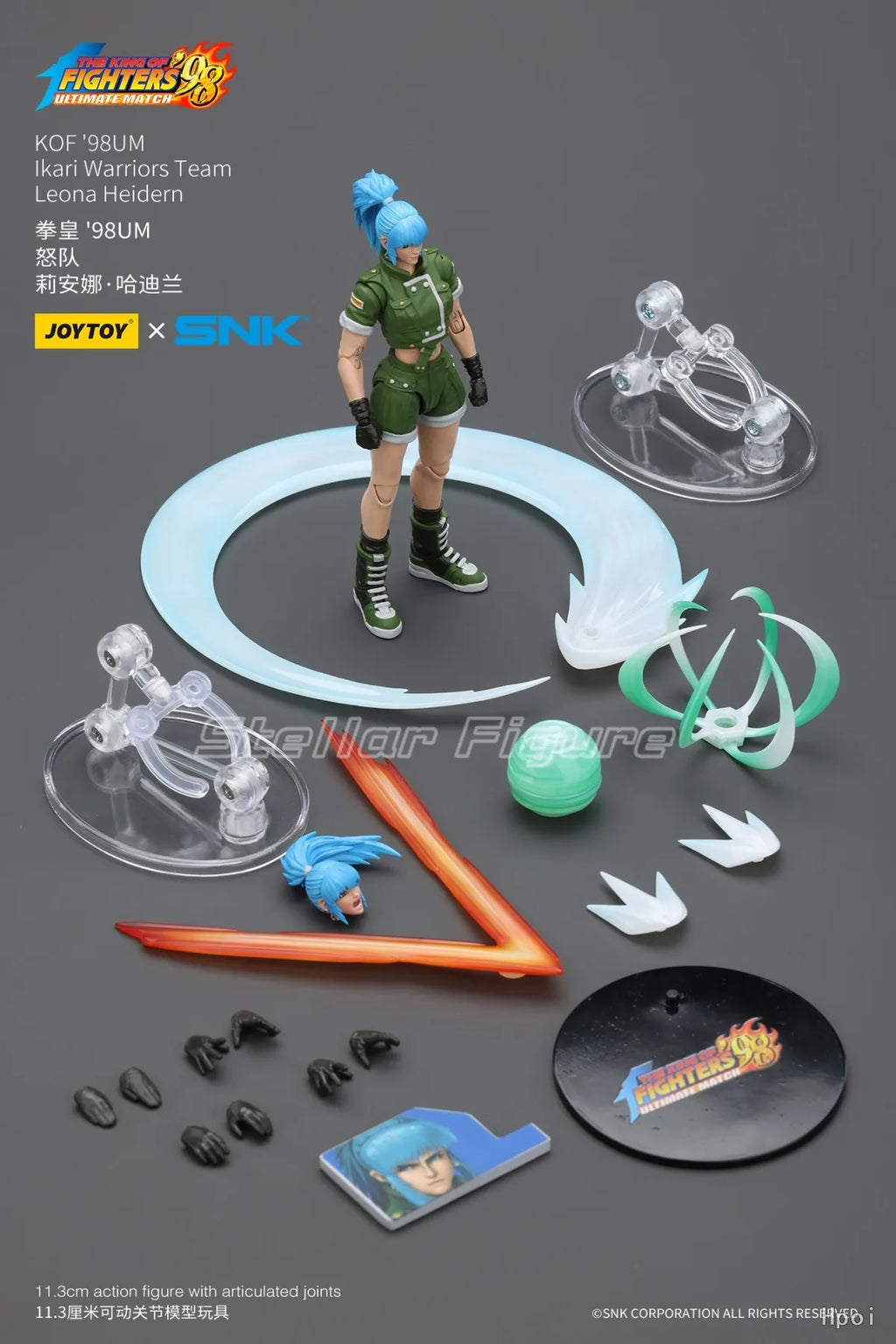【SF】JOYTOY SNK 1/18 Action Figure KOF'98UM Ikari Warriors Team Leona Heidern Model Toys Gifts Collection Ornaments