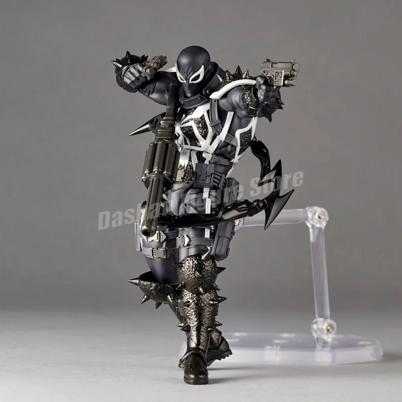 Amazing Yamaguchi Revoltech Agent Venom Action Figure Collection Superhero Eugene Thompson Venom Figurine Model Toys for Gifts