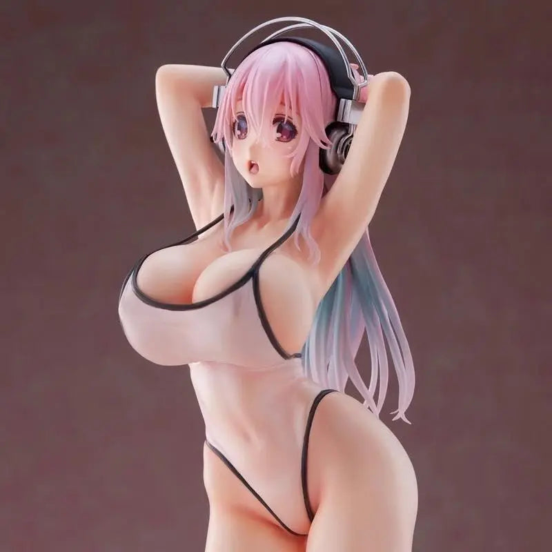 27cm Supersonico Figure Anime Sexy Beauty Nitro Cartoon Figures Two-Dimensional Sexy Girl Pvc Model Action Figurine Toys Gifts