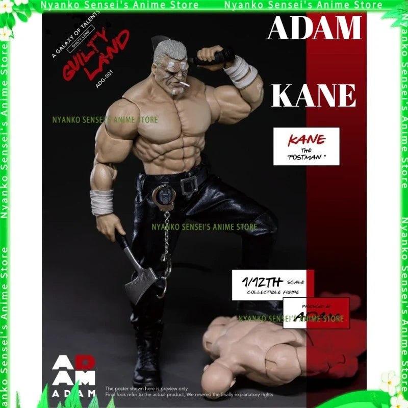 Auf Lager ADAM GUILTY LAND KANE Postbote 1/12 Maßstab Sin City Stoffanzug Soldat Actionfigur Anime Modell Spielzeug Geschenk Sammlerstück
