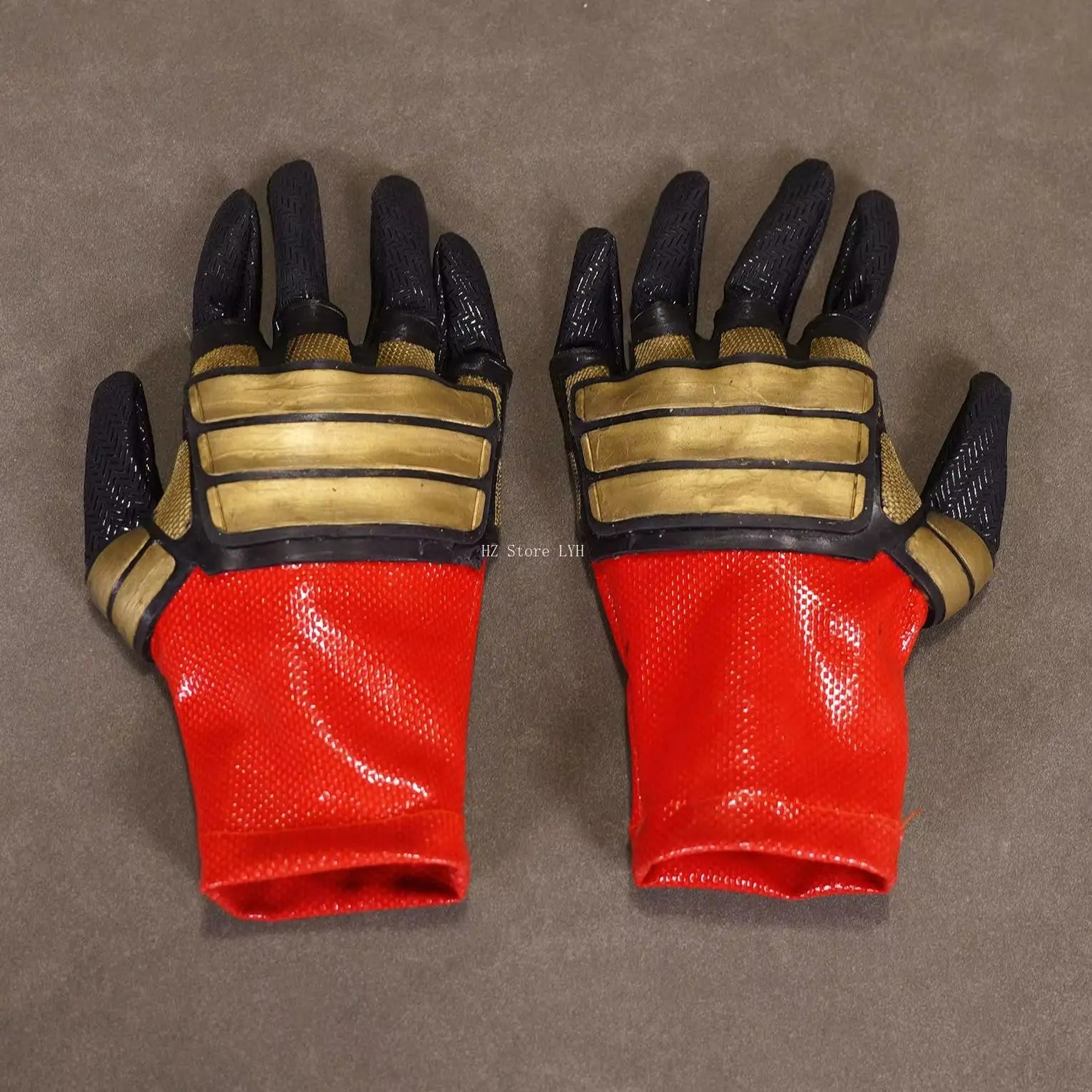 mar-vel Deadpool 3 Gloves Movie Restoration Self Built Model Handmade Adult Halloween Cosplay Gloves Accessory Gift (One Size)