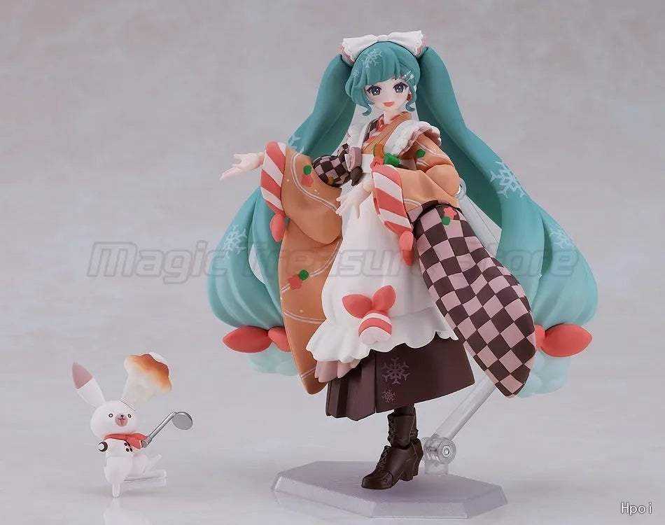 【MT】Original Max Factory GSC Figma EX-068 Piapro Characters Hatsune Miku Winter Delicacies Action Figures Toy Collection
