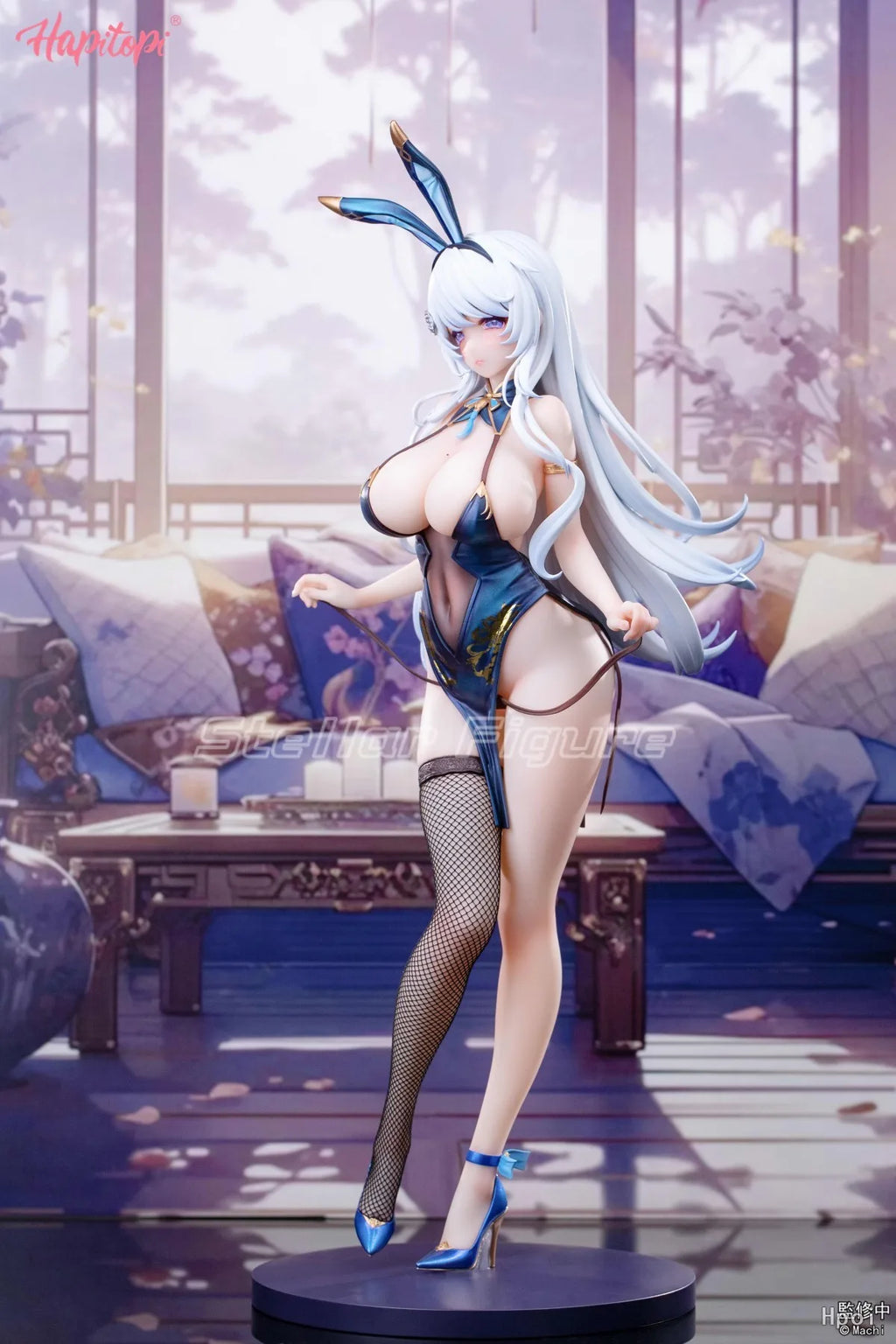 【SF】In Stock Hapitopi Flagship Bunny Girl Real Net Stockings Chasing Eyes Temperature Paint 1/6 Ratio Figure Collection Gifts