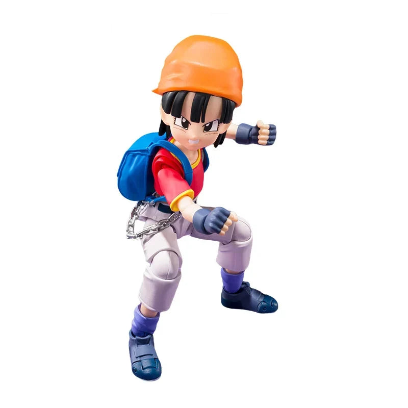 Bandai Genuine SHF Dragon Ball Pan -GT- &GILL Anime Action Figure Joints Movable Collectible Model Toys Ornaments Gift Children