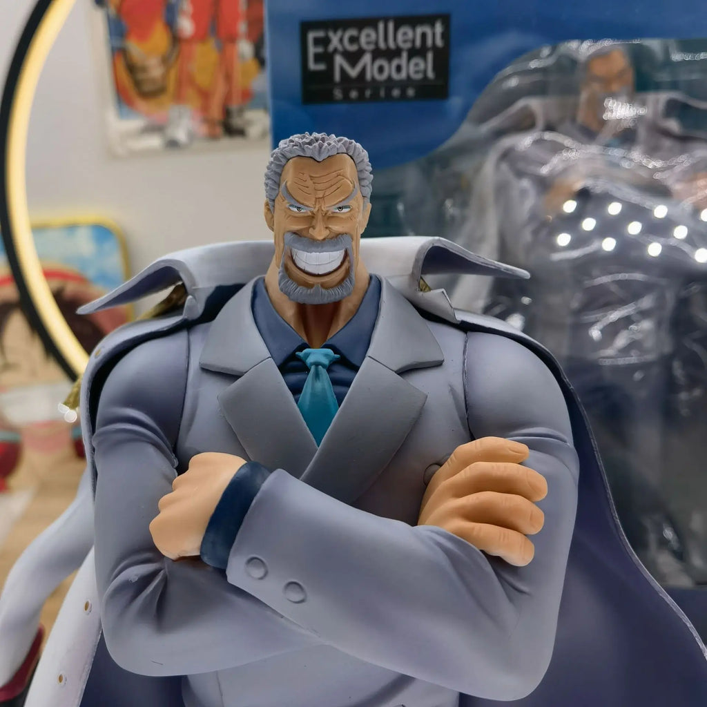 POP One Piece Figure Monkey.D.Garp 26CM Anime PVC Action Figure Toys 3 Heads Garp Statue Kapu Figure Collectible Model Doll Gift