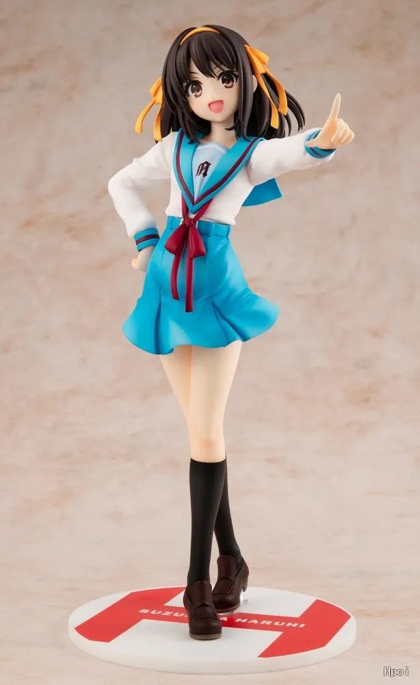 In Stock Original KADOKAWA The Melancholy of Haruhi Suzumiya 1/7 23cm Figure Toys Ornaments Cute