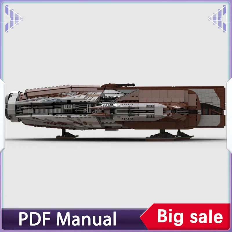 4498PCS Ebon Hawk Dynamic-class freighter KOTOR (Minifig Scale) Building blocks set space war adults moc bricks Christmas gift