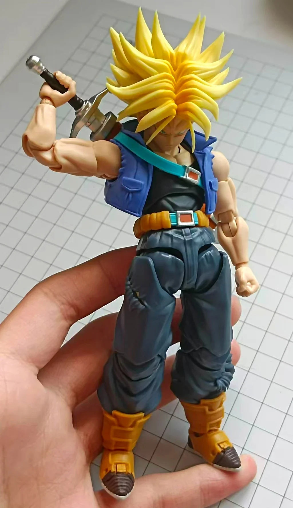 In Stock Demoniacal Fit Shf Dragon Ball Z Super Saiyan Action Figure Trunks The Boy From The Future Son of Tomorrow Model Toys