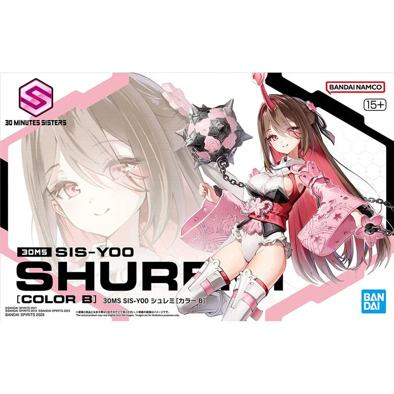 Bandai Original 30MS SIS-Y00 シュレミ[カラーB] Assembly Model Toys Collectible Model Ornaments Gifts For Children