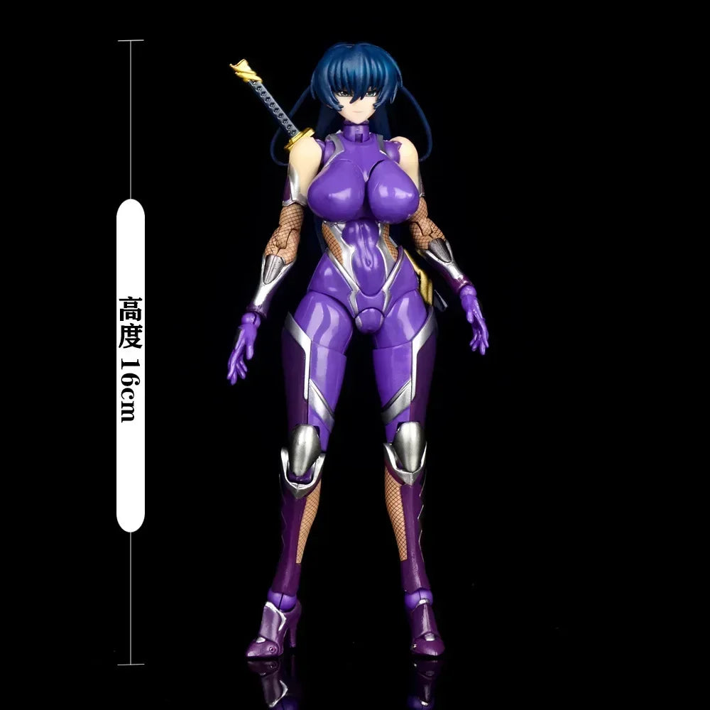 18cm Taimanin Asagi 3 Action Figure Mizuki Yukikaze Igawa Sakura Asagi Figurine Anime Peripheral Collectable Toy Gift Action Fig