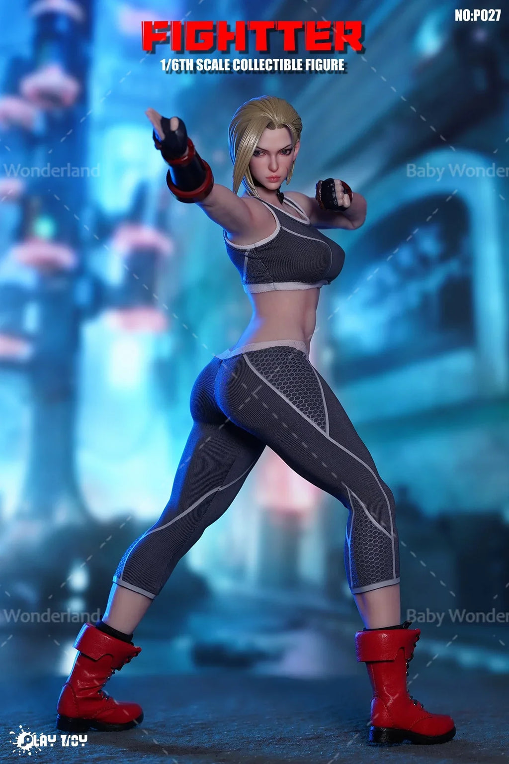 2025 Q3 PLAY TOY P027 1/6 Fightter Cammy Movable Eyeballs Figure 12'' Female Soldiers Model Full Set Collectible Toy