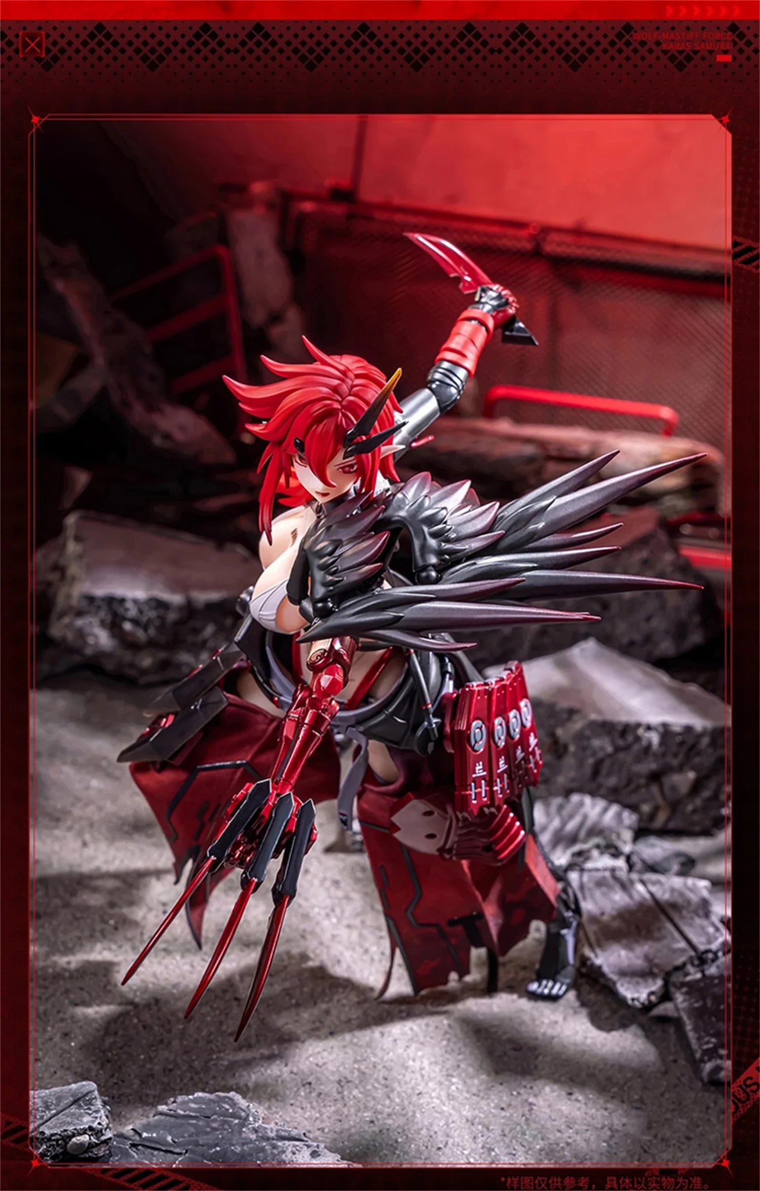 【IN STOCK】Nuclear Gold Reconstruction Animester Wolf Mastiff Force 1/9 Mobile Suit Girl Action Figure