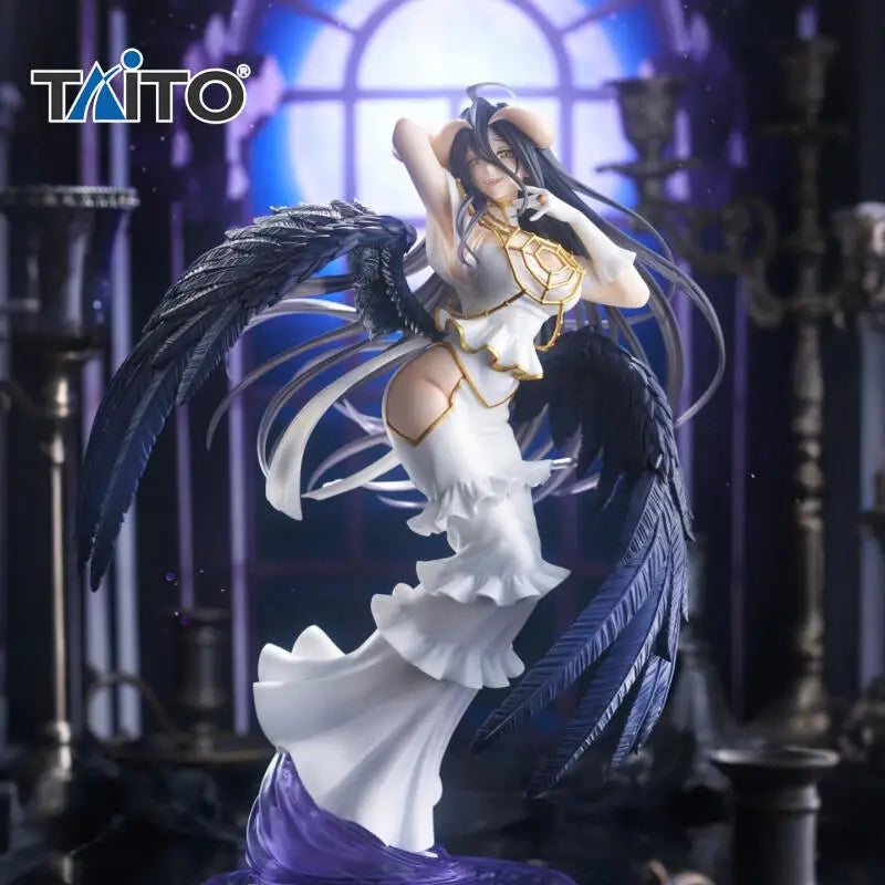In Stock [Genuine] Original Taito Overlord T-Most Albedo The Pure White Devil PVC Anime Figure Model Collector Figurine Toys