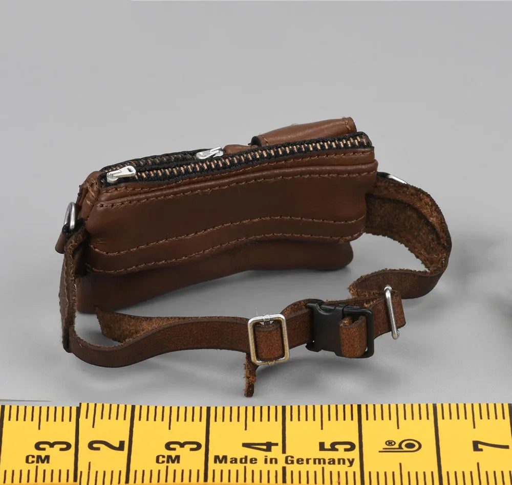 1/6 DAMTOYS DMS038 Residents DMS031 DMS039 the Charactor Player Female Leather Shoulder Waist Strap Belt Bag Fit 12" Action Doll