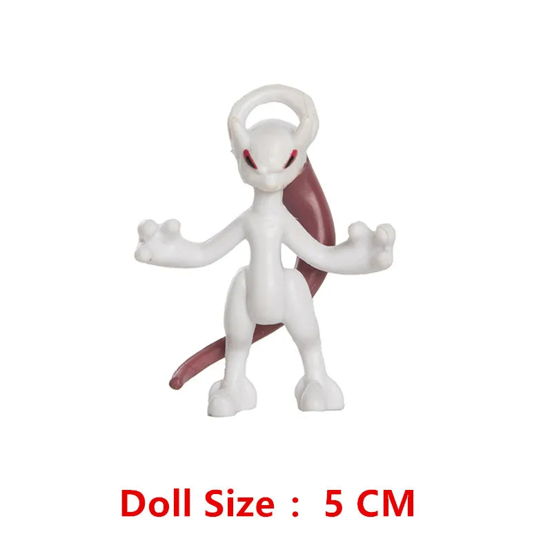 3-7 cm Pokémon Cartoons Anime Figur Pikachu Mew Relaxo Glumanda Cosplay Sammlung Haustier Pocket Monster Action Modell Spielzeug Geschenke