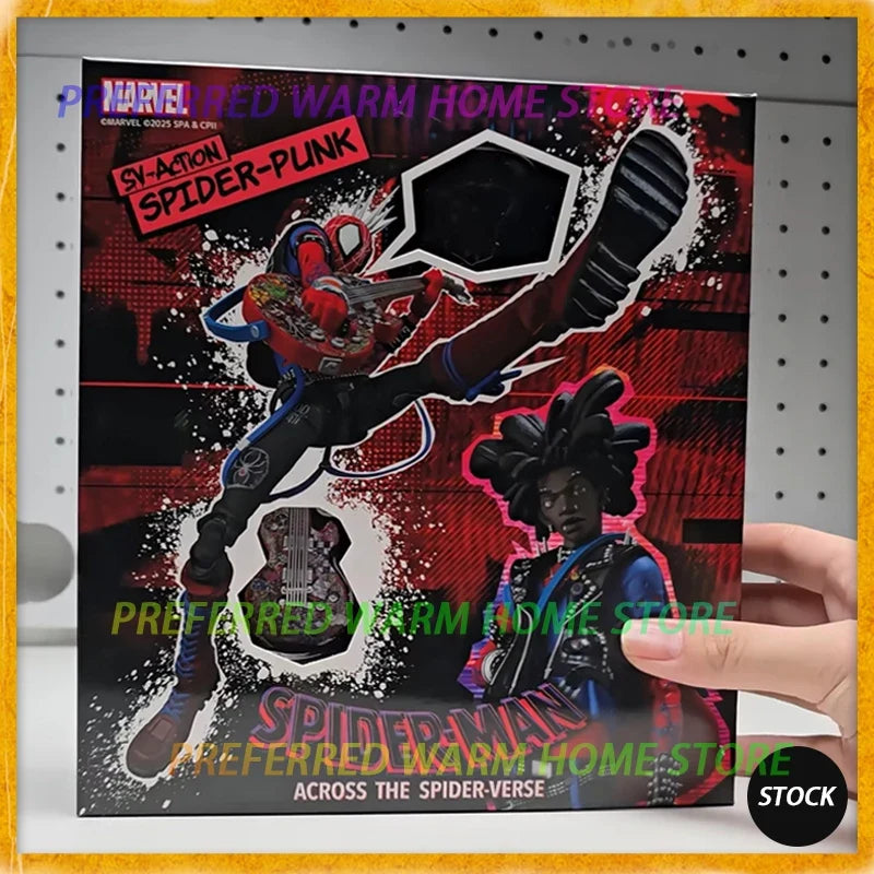 In Stock Sentinel SV-Action SPIDER-PUNK Hobie Brown Spider-Man Movability Model Toys Spider-Man: Across the Spider-Verse