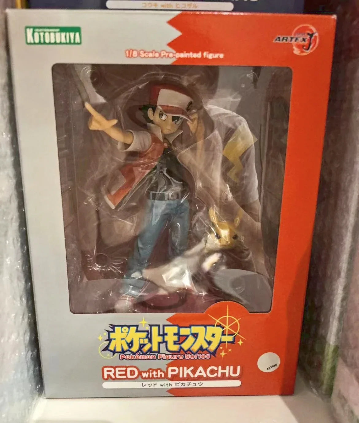 In Stock Original Kotobukiya Pokemon Figure Series GREEN with EIEVUI RED with PIKACHU 1/8 Scale Pre-Painted Figure Anime Toys
