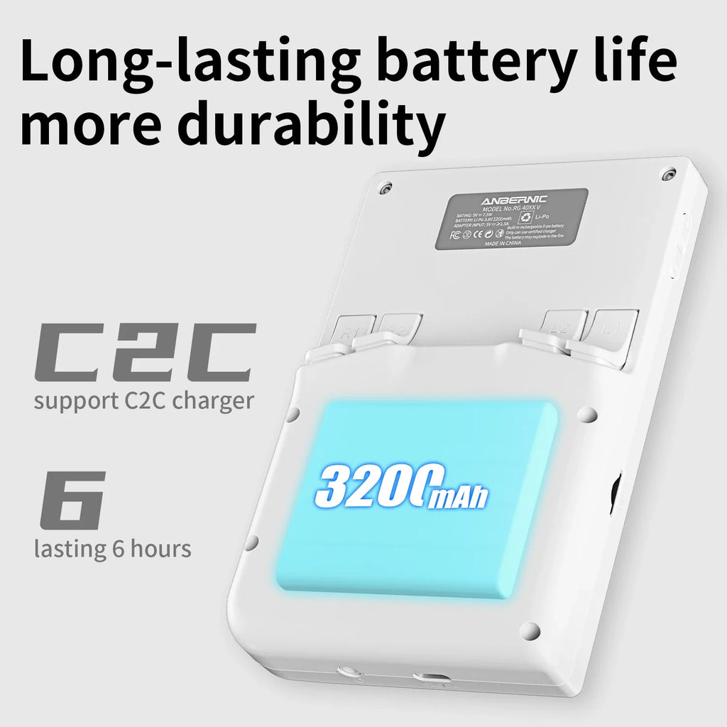 ANBERNIC RG 40XXV 64 Bit Linux 4.0'' IPS 640*480 Screen Portable Game Player TV-HD-Out 3200mAh Battery RG40XXV RGB joystick Gift