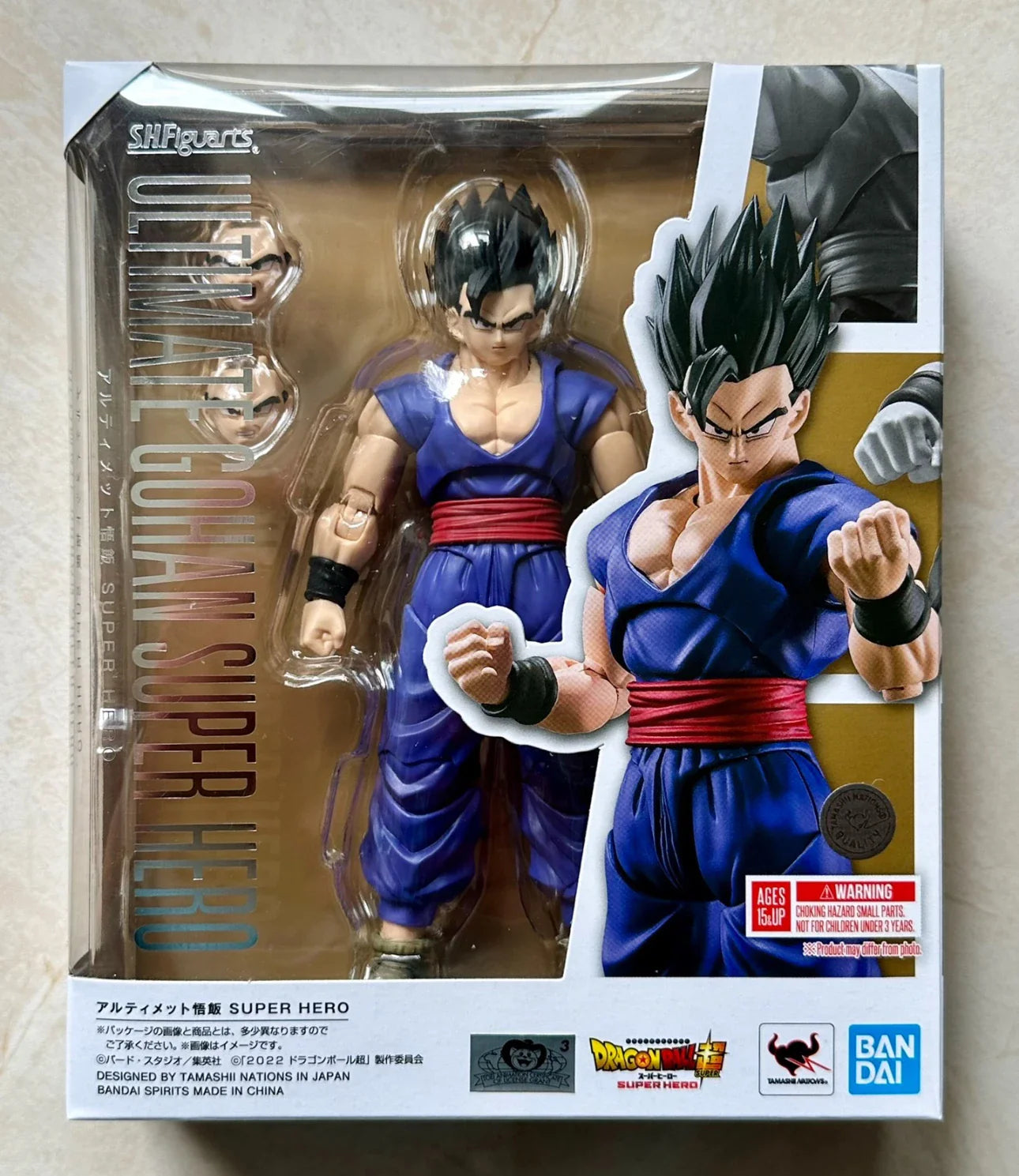 Bandai Dragon Ball Son Gohan Anime Actionfigur 14cm SHF Superhelden-Puppe Modell-Spielzeug für Kinder 100% Original auf Lager
