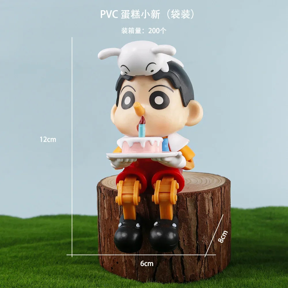 Crayon Shin-chan Cos Pinocchio The Joker Action Figure Toys Anime Shin Chan Figuras Manga Figurine Collection Model Doll Gift