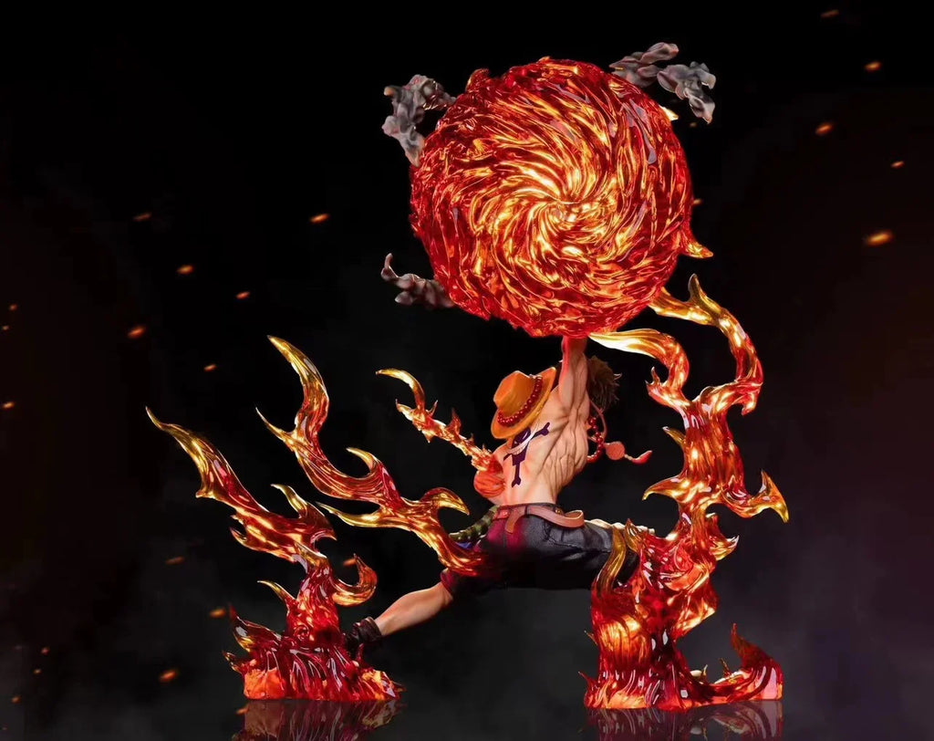 One Piece Anime Figure 26cm Portgas·D· Ace Cartoon Action Peripheral Toys Figures Ace Mera Mera No Mi Model Pvc Gifts Toys