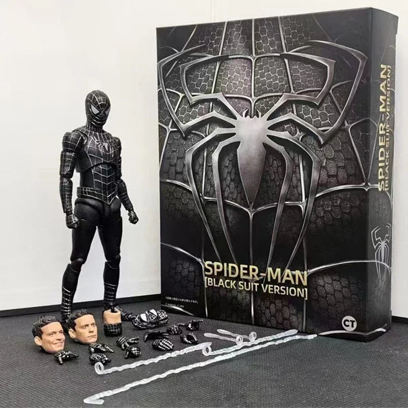 Spiderman 2099 Action Figure Black Suit Tobey Garfield Spider Man 3 Ml Legends Ct Toys Shf Venom Figuras S.H.Figuarts Model Gift