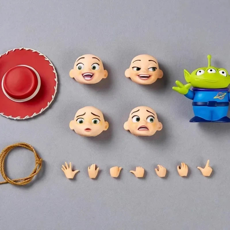 Original Kaiyodo Revoltech Toy Story Sherif Woody Jessie‌ Ver 1.5 2.0 Action Figures Anime Ornaments Collection Model Gifts Toy