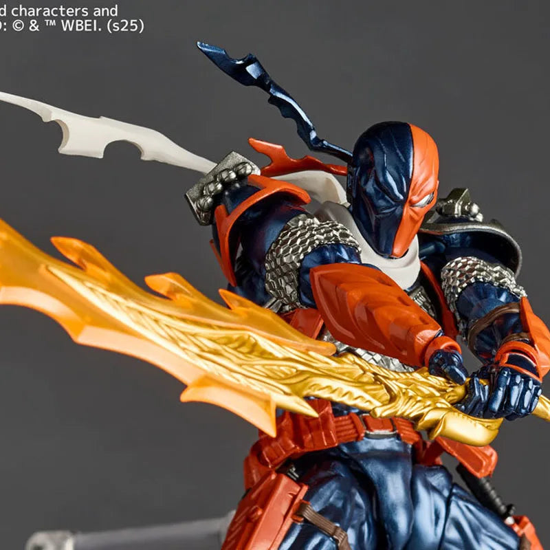 Kaiyodo Original AMAZING YAMAGUCHI Deathstroke Anime Action Figures Toys for Boys Christmas Gift Collectible Model Ornaments