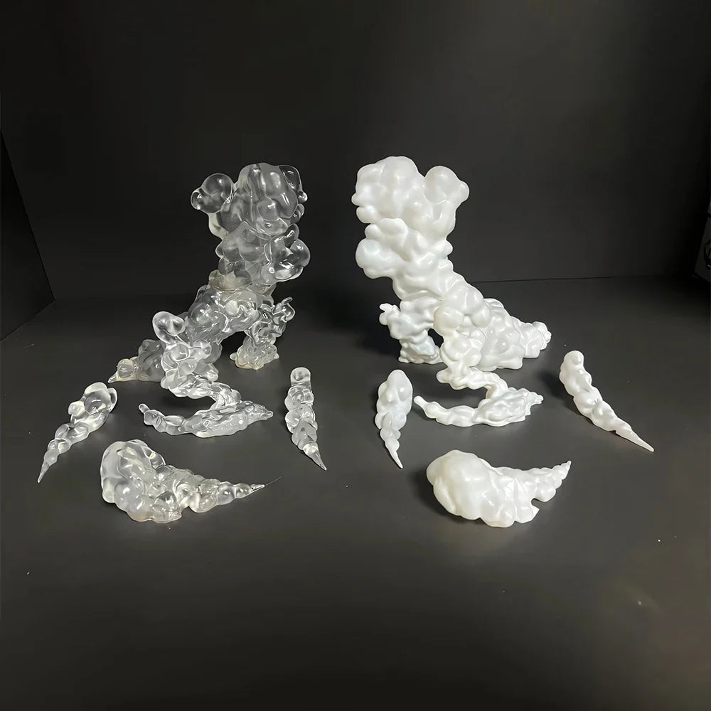 Ac Toys Dragon Ball Effect Series S.H.F The Smoke Effect Piece White Ver. Action Anime Figures Ko Model Accessories Customized