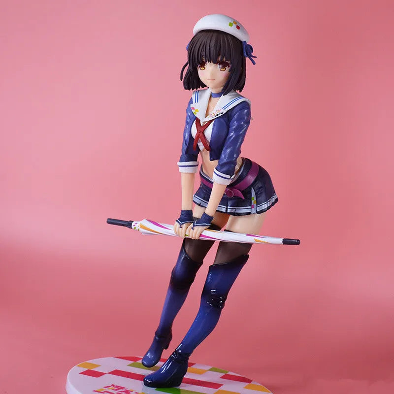 22cm Megumi Kato Racing Sexy Anime Figure Saekano How to Raise a Boring Girlfriend Fine Action Figure Megumi Kato Figurine Toys