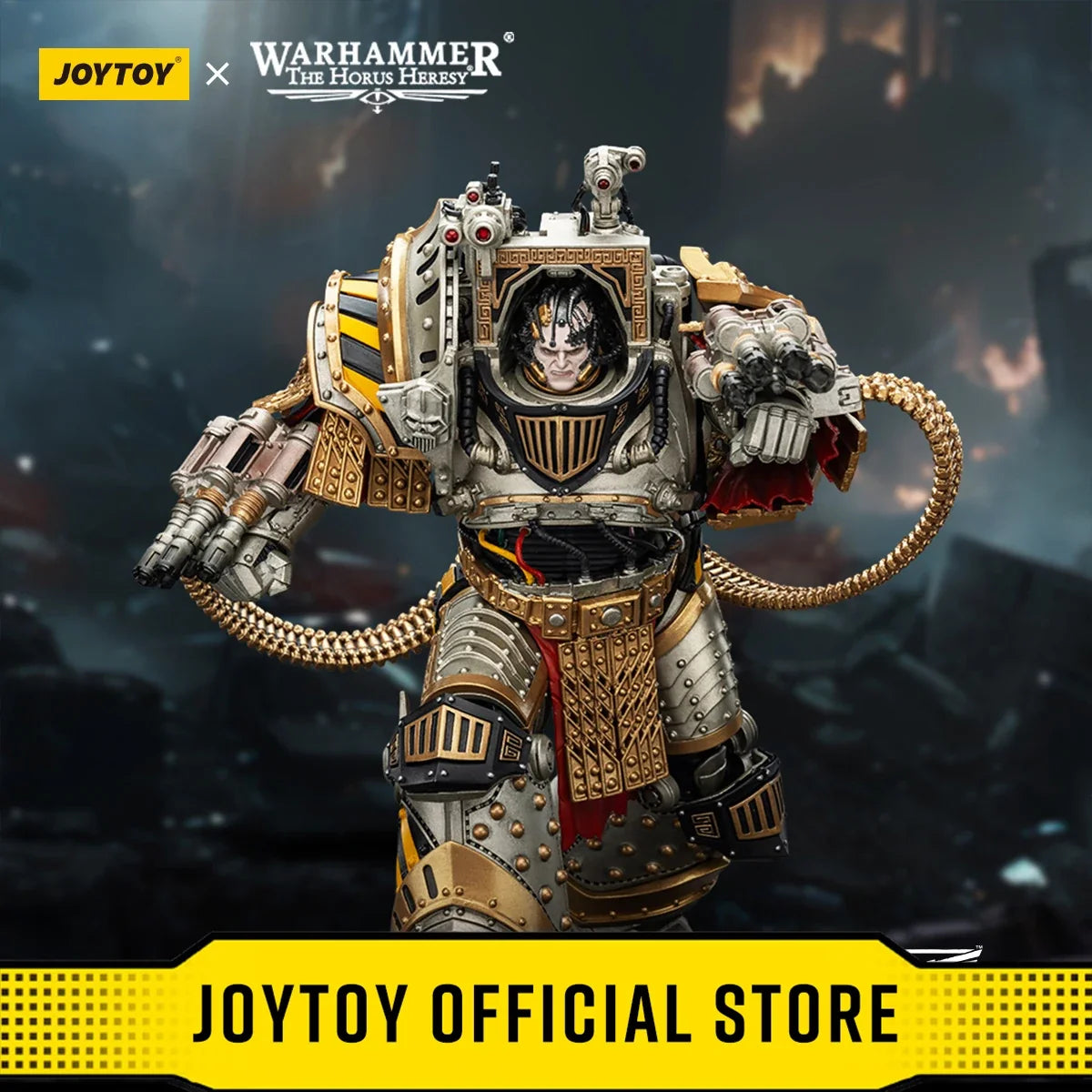 JOYTOY Warhammer "The Horus Heresy"1/18 Action Figures Anime Iron Warriors Perturabo, Primarch of the lVth Legion