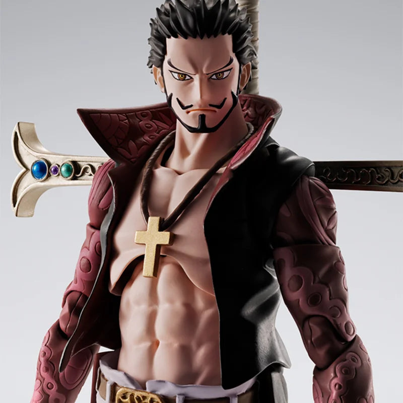 Bandai S.H.Figuarts SHF ONE PIECE RORONOA DRACULE.MIHAWK -HAWKEYE- Model Kit Action Figures Model Toy Gift for Children