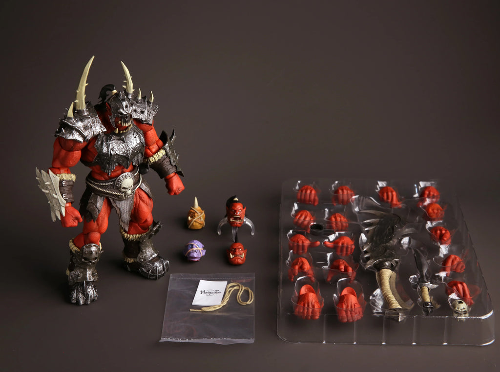 Metytoyz Adventurer World Red Orc Ork Captain Corrup Devil Orc Swordsman Action Figure Special Edition