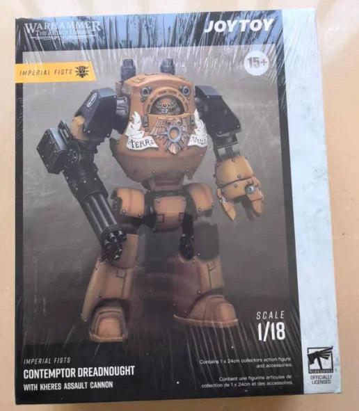 【SF】JOYTOY 1/18 Action Figure Imperial Fists Contemptor Dreadnought Model Toys Gifts Collection Ornaments