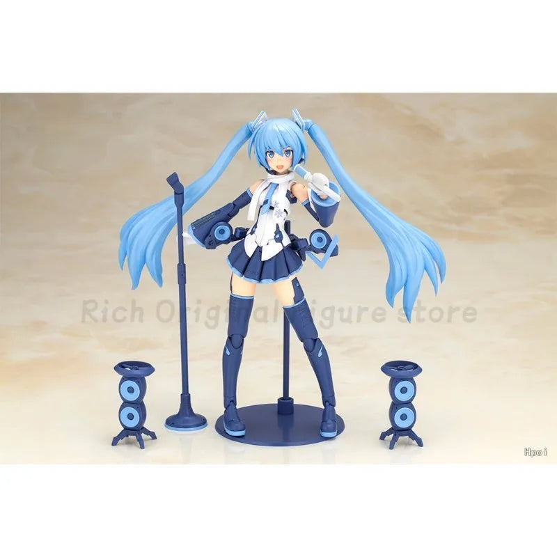 【Pre-sale】Original KOTOBUKIYA Frame Music Girl Hatsune Miku Snow Miku Another Color Ver. Anime Figure Model Toys Ornaments