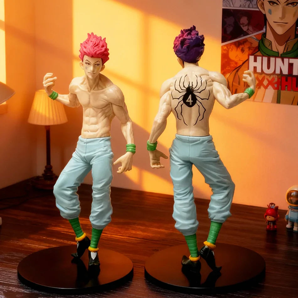 Auf Lager Heißer Verkauf Hisoka Stehend Sitzend Pose Anime Figur Modell Gon Überraschungsspielzeug für Kinder Schreibtisch Ornament Geburtstagsgeschenk