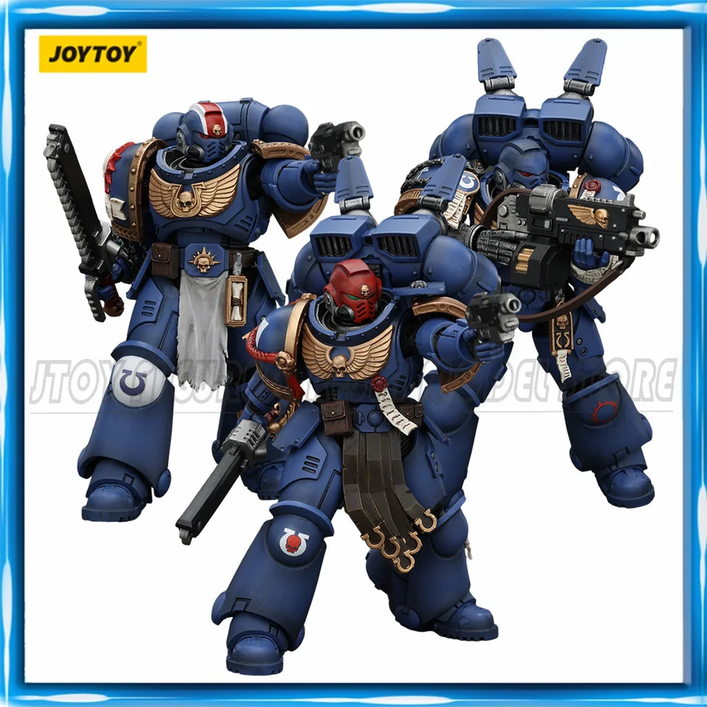 JOYTOY Warhammer 40K 1/18 Action Figure Ultramarines Iron Hands Blood Angels SIGMAR Anime Model Toy