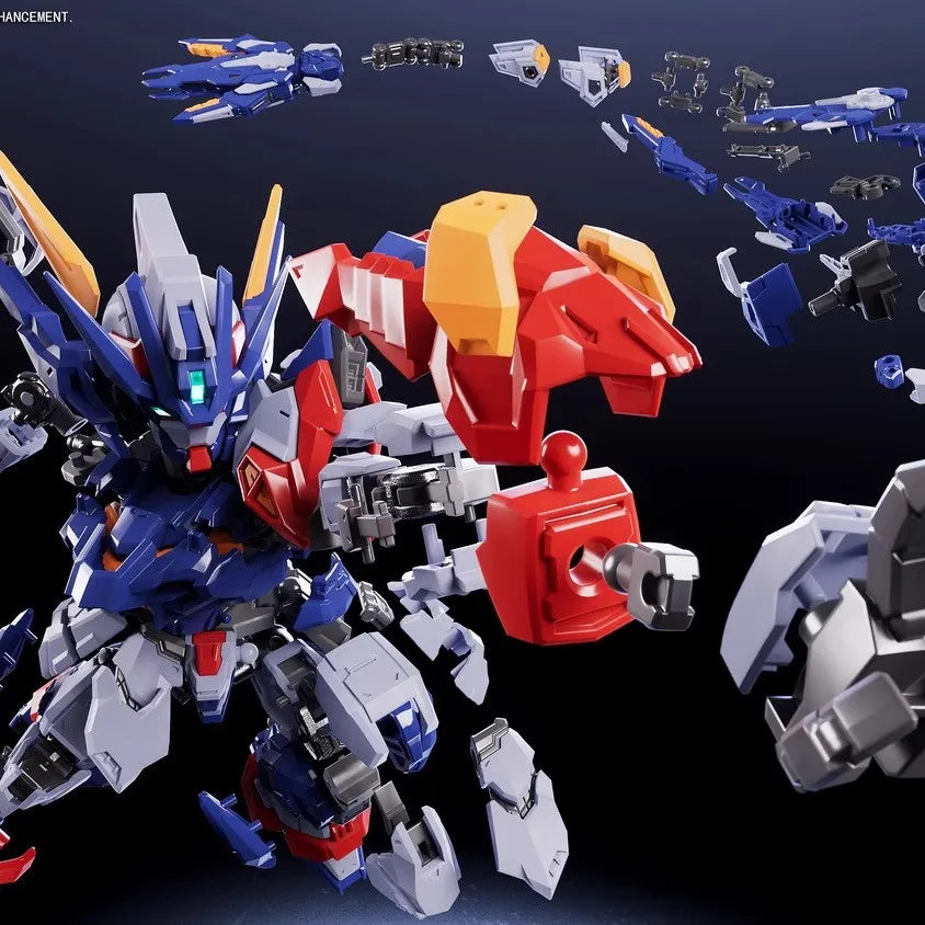 Zangdao Model Sd Tianwei Assembly Model Mecha Anime Figure Cd-Tgm01 Q Version Mecha Collectible Alloy Skeleton Plastic Toy Gift