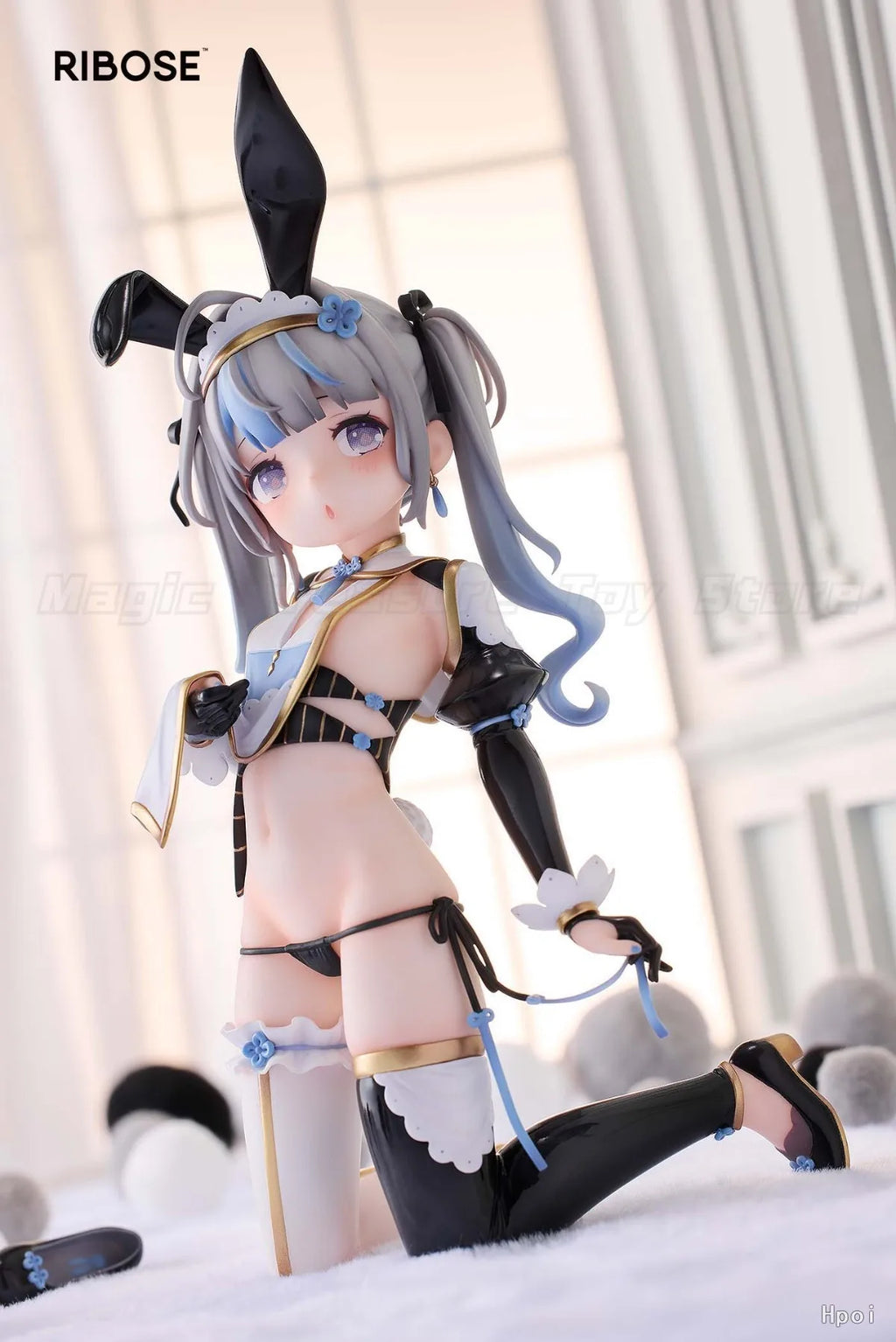 【In Stock】Original RIBOSE Chinese Maid Bunny Girl Mocha PANDA JIANG Model Toy Figure Gift