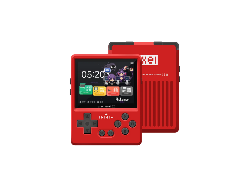 2025 New GKD Pixel2 Handheld Game Console Portable Retro Nostalgia Game Console Arcade Game Full Metal Body Cnc Birthday Gift