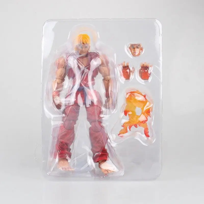 Play Arts Kai Street Fighter Ryu Ken Gouki Akuma Action Figure Anime Game Figurine Movable Model Toys Gifts 22cm 4 types Stock