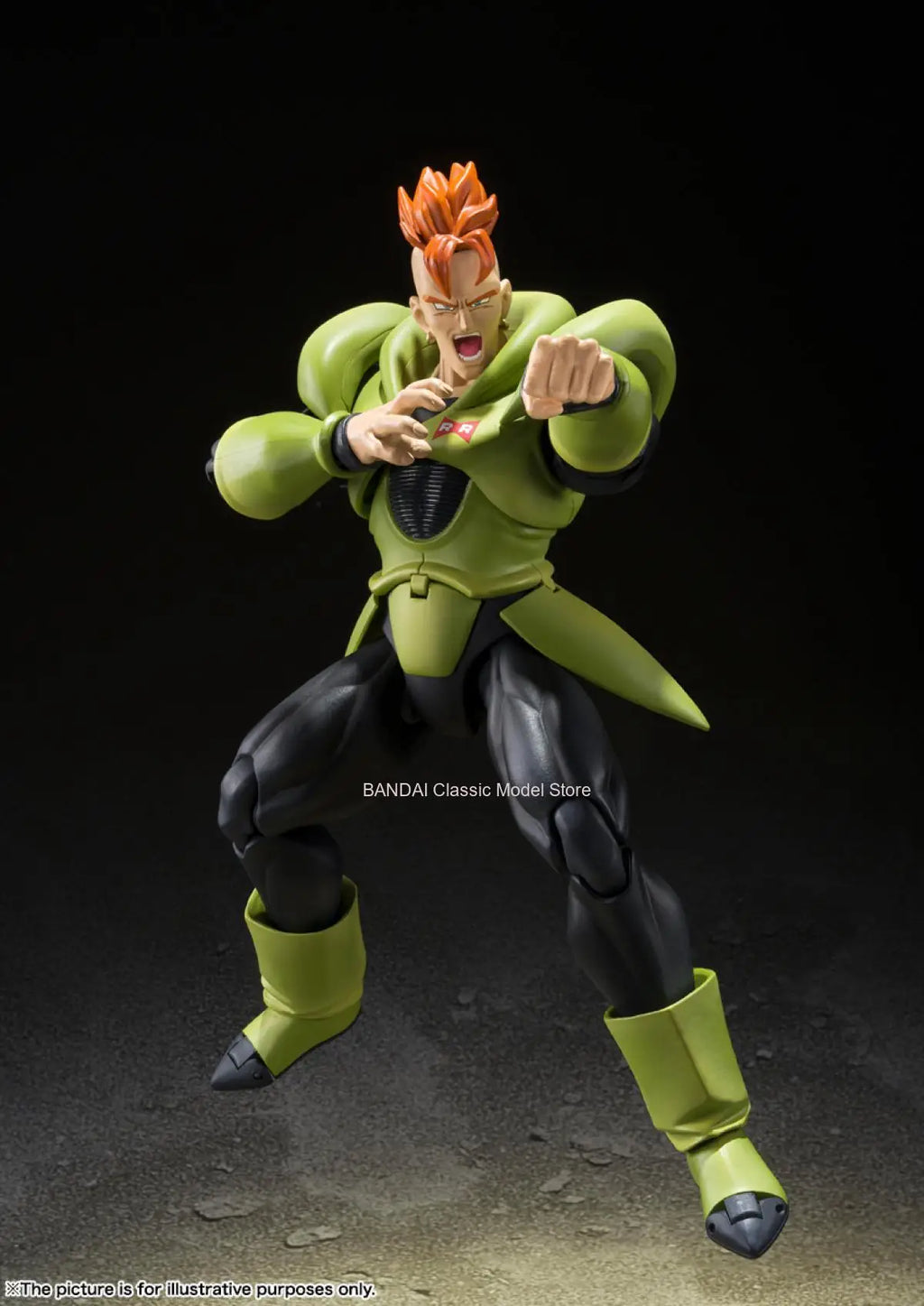 100% Original Bandai Sh Figuarts Shf Sdcc Android 16 Exclusive Edition Action Figures Anime Model Toys Figura Pvc Gifts In Stock
