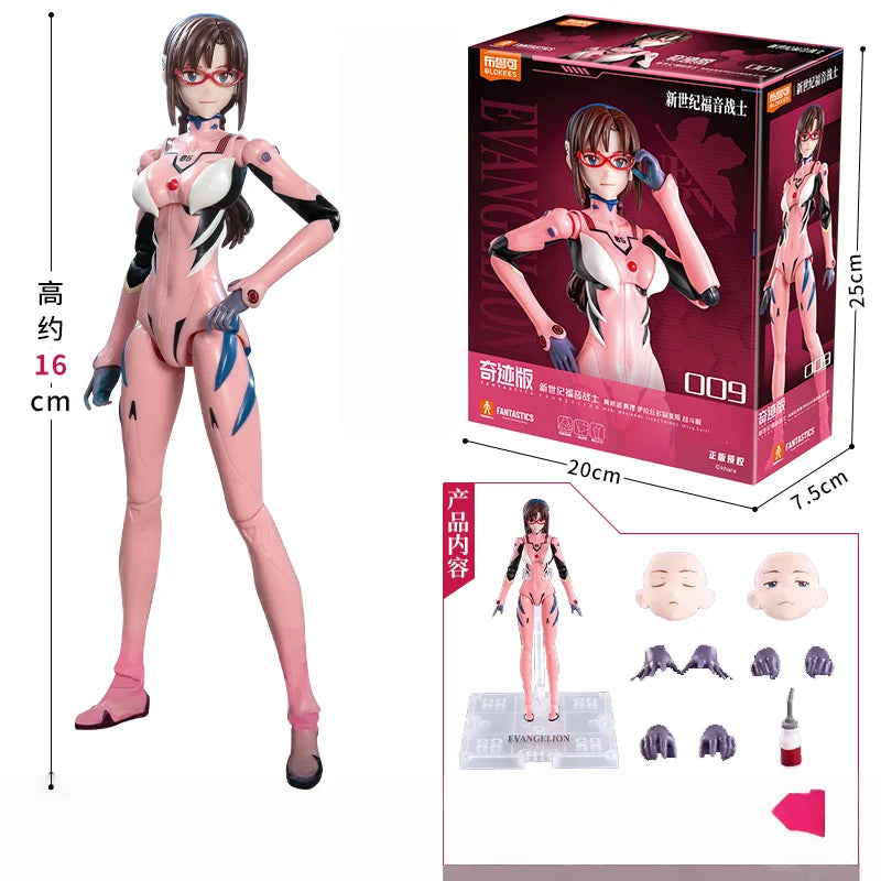BLOKEES EVANGELION EVA-08 NEON GENESIS Mari Makinami Illustrious Zusammengebaute Actionfigur Legendary Edition Anime Doll Spielzeug Geschenke