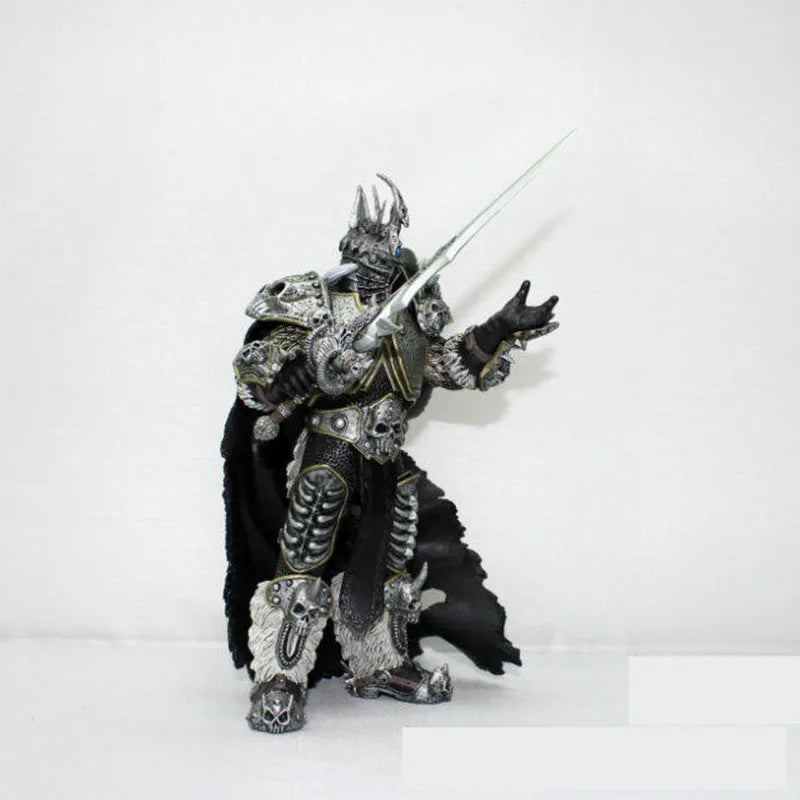 Game WOW Character Fall of the Lich King, Arthas Menethil Action Figure, PVC Statue, Collectible Model, Gift for Kids, 15cm