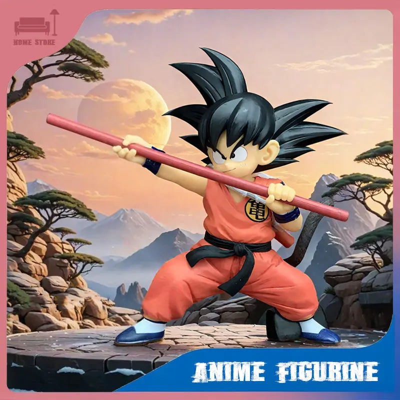 Anime Figurine Dragon Ball Son Goku Q Version Action Character Cartoon Desktop Ornament PVC Model Statue Collection Toys Gifts