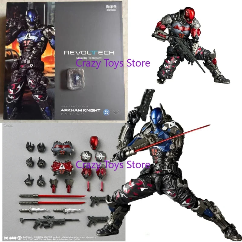 In Stock Original Kaiyodo Revoltech Yamaguchi Arkham Knight 1.5 PVC Anime Action Collectible Figure Model Toy Collection