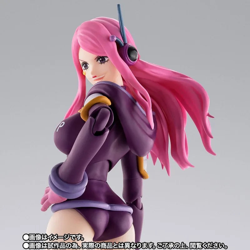One Piece Bandai Original In Stock S.H.Figuarts Shf Jewelry Bonney Future Island Egghead Luffy Action Figures Models Toys Gifts