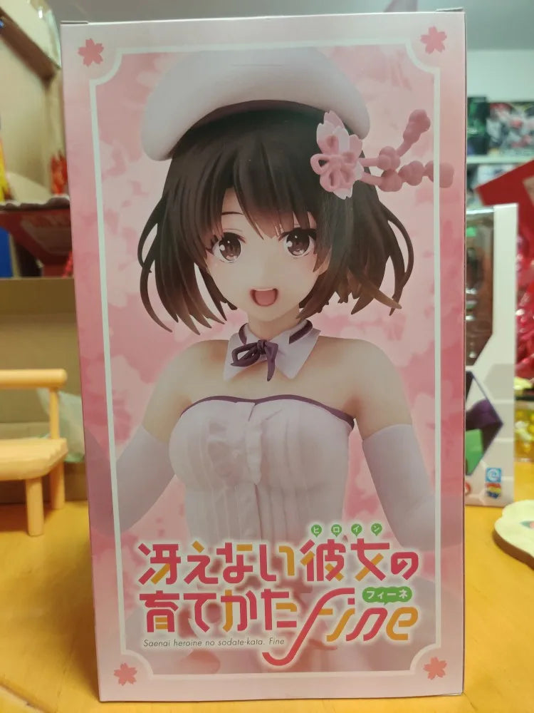 TAITO Genuine Saekano: How To Raise A Boring Girlfriend Anime Figure Katō Megumi Dress Action Figure Toys for Kids Gift  Model